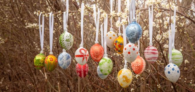 Sklenené ozdoby - kolekcia Happy Easter