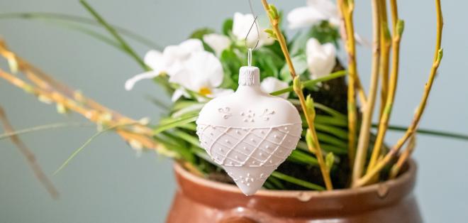 Sklenené ozdoby - kolekcia Hearts