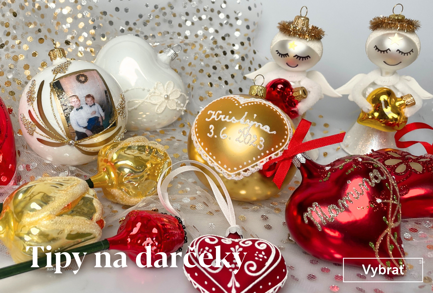 Sklenené ozdoby - tipy na darčeky