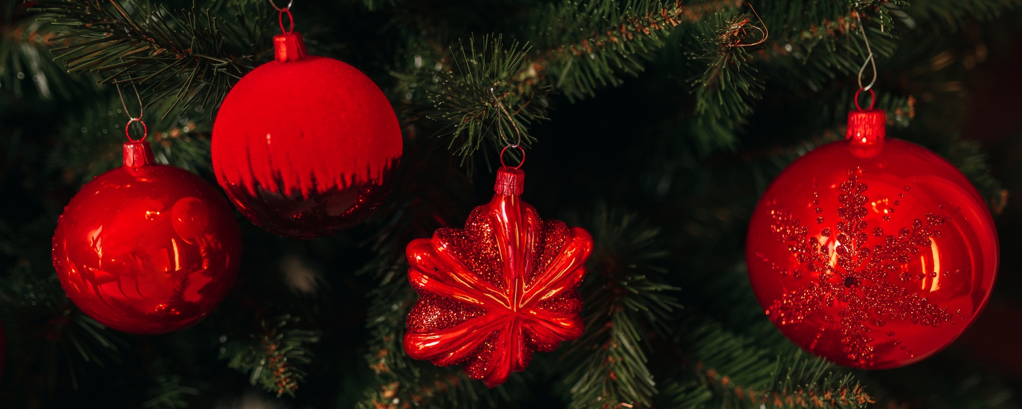 Vianočné dekorácie - Kolekcia Basic Red