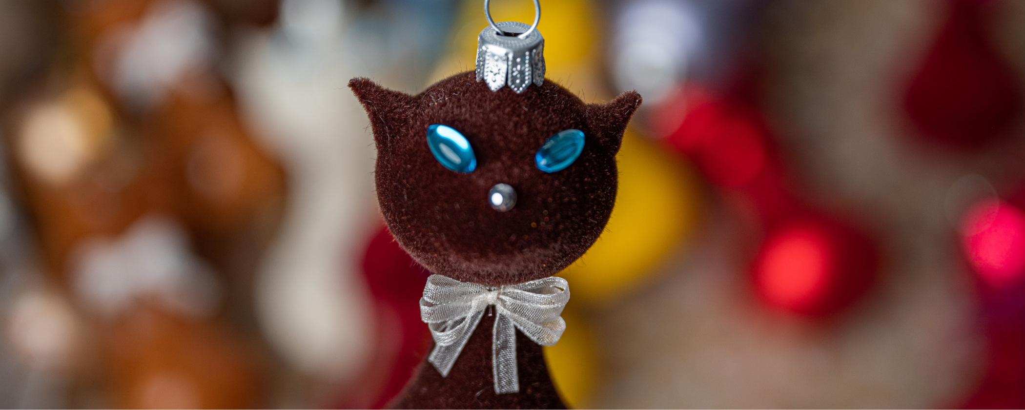 Sklenené ozdoby - mačky