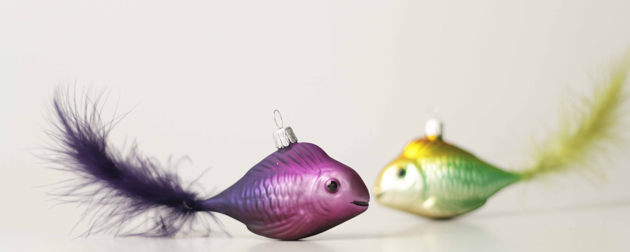 Sklenené ozdoby - ryby