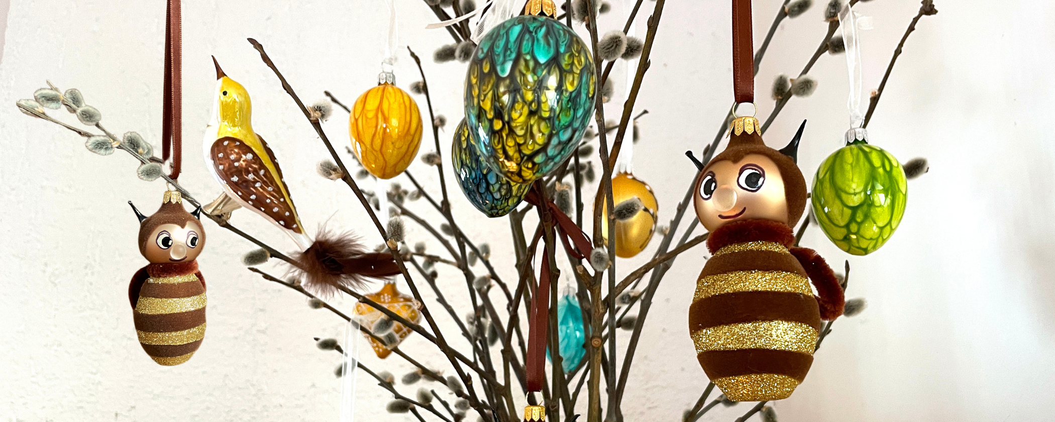 Sklenené ozdoby - Čmeldové