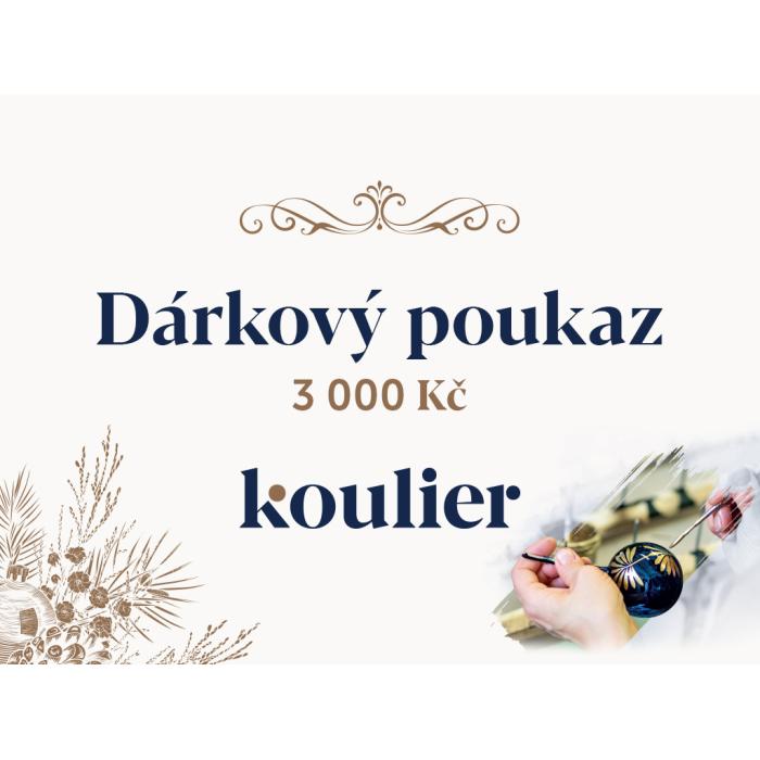 Darčeková poukážka na 3000 Kč