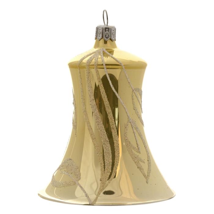 Žltý zvonček s listami, 1 ks