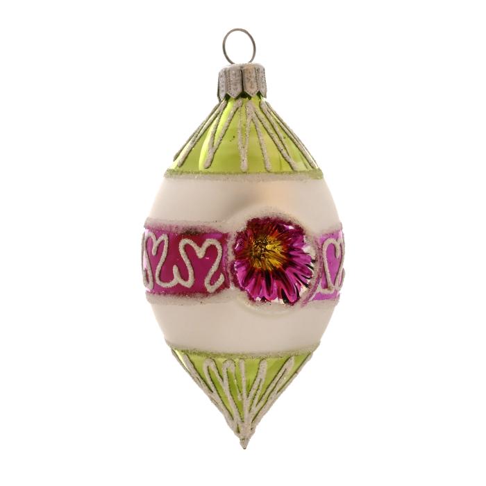 Sklenené vianočné ozdoby Retro - Olivy 12 ks