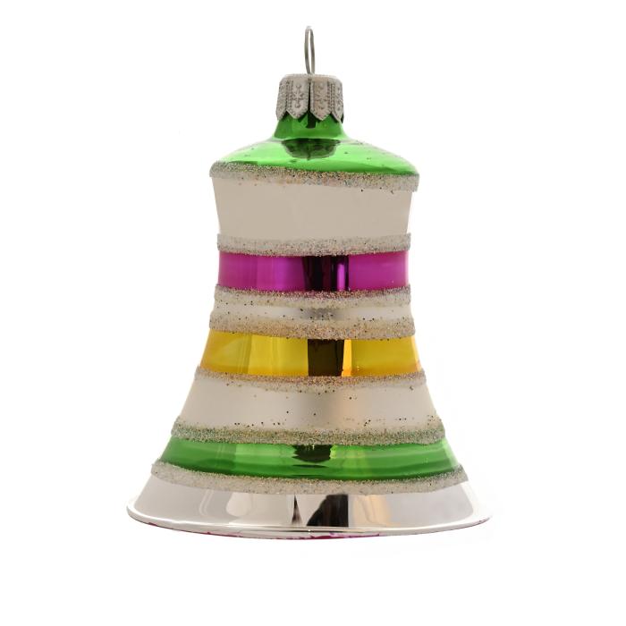 Sklenené vianočné ozdoby Retro - Retro zvončeky, 6 ks