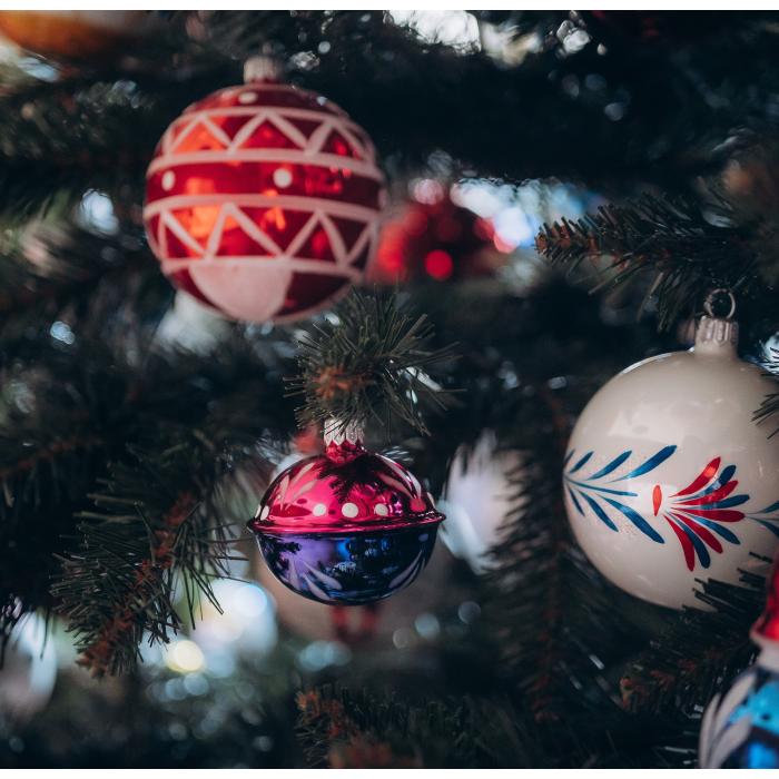 Sklenené vianočné ozdoby Retro - Kolieskové korčule, 12 ks