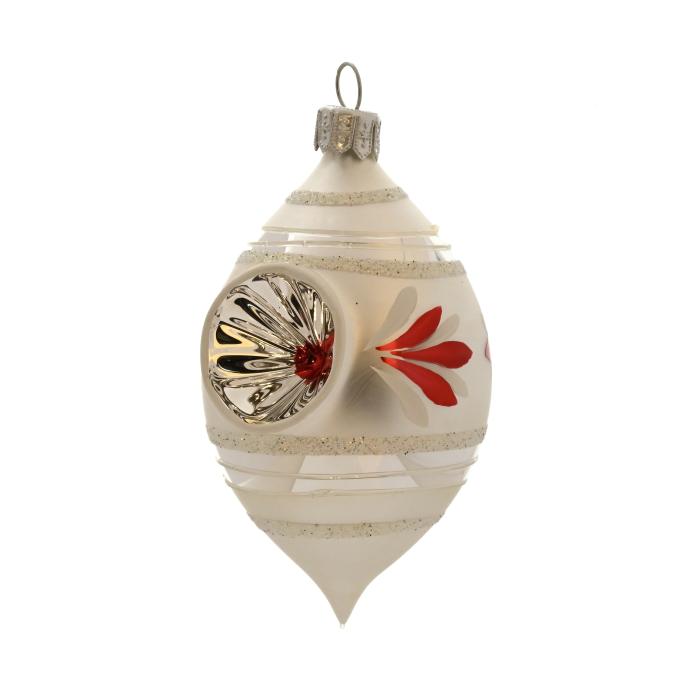 Sklenené vianočné ozdoby Retro - Olive, 12 ks