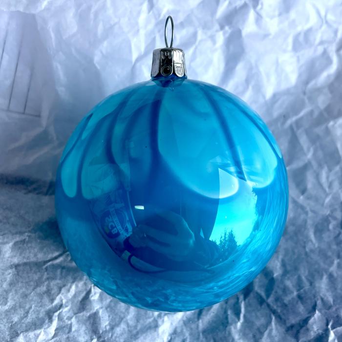 Baňka modrá kahuri, 1 ks