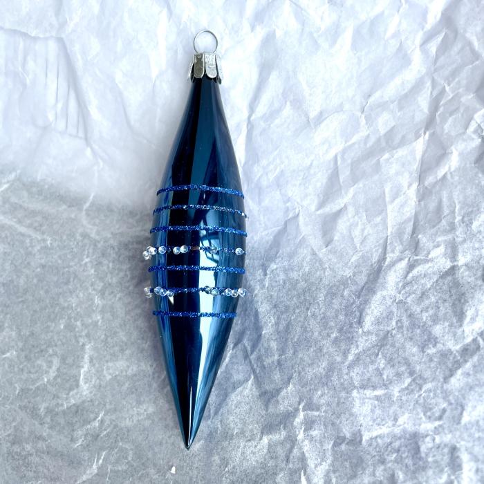 Modrá raketa s pruhmi, 1 ks