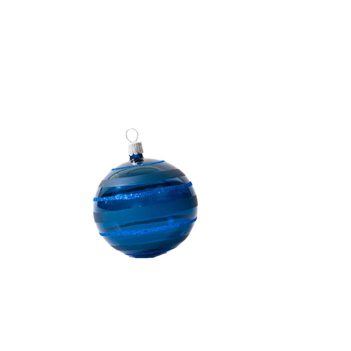 Sklenené vianočné ozdoby základné Oceán - Oceán búrlivé more, 4 ks