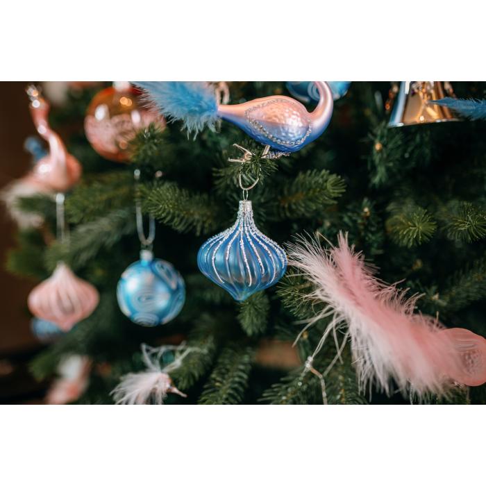 Ozdoby na celý vianočný stromček - červené (cca 175 cm)