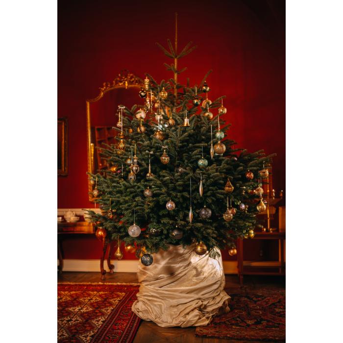 Sada vianočných ozdôb Secese so zvončekmi, 6 ks