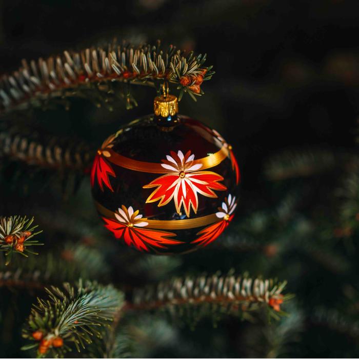 Sada vianočných ozdôb Art Nouveau Garden of the Orient Night, 6 ks