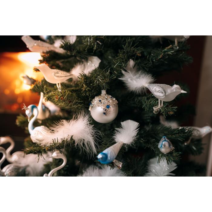 Ozdoby na celý vianočný stromček - svadobné (cca 110 cm)