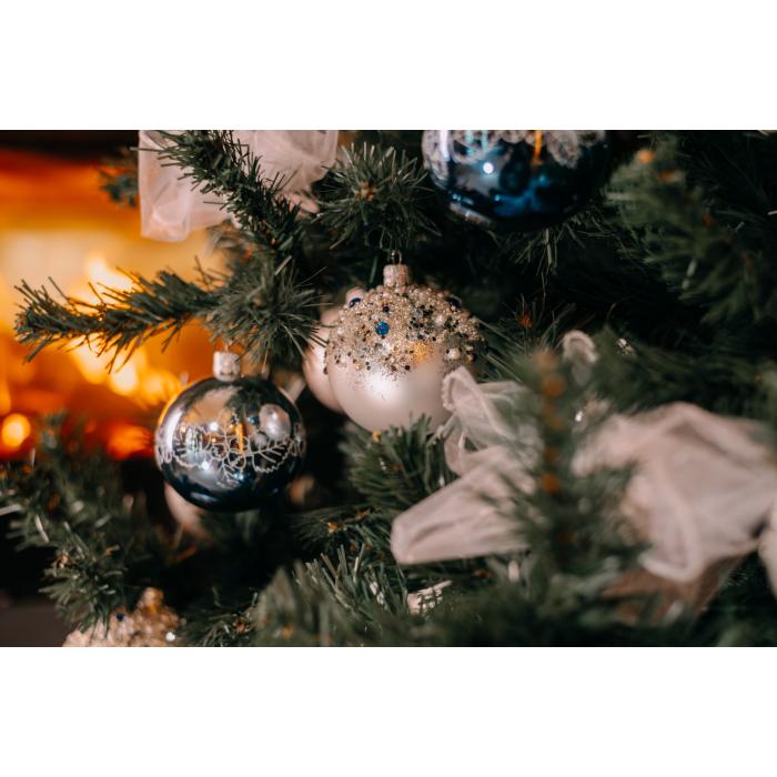 Ozdoby na celý vianočný stromček - svadobné (cca 110 cm)