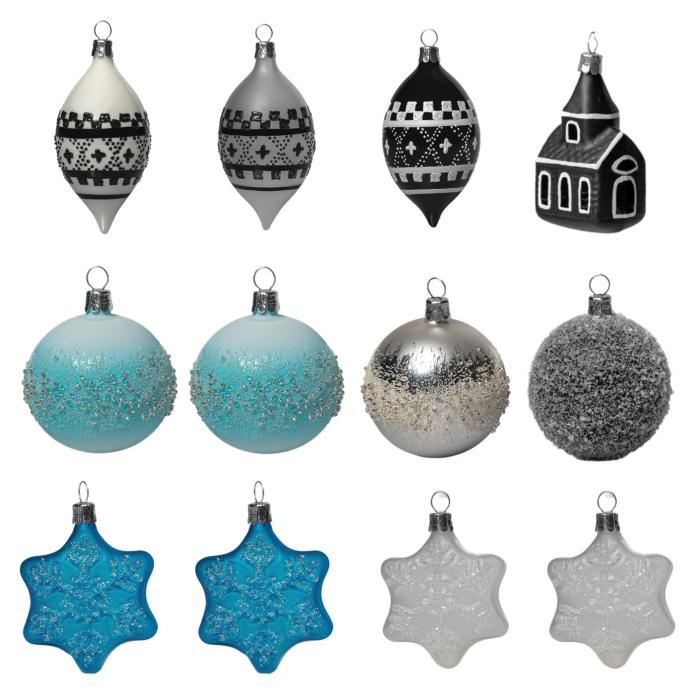Veľká sada vianočných ozdôb lopapeysa 12 ks