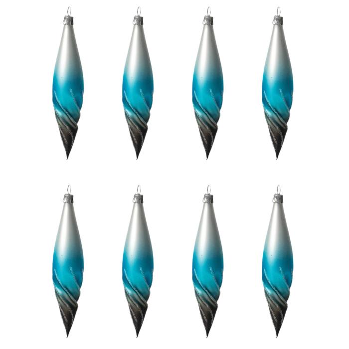 Sada vianočných ozdôb Rampúchy ľadovcových riek 8 ks