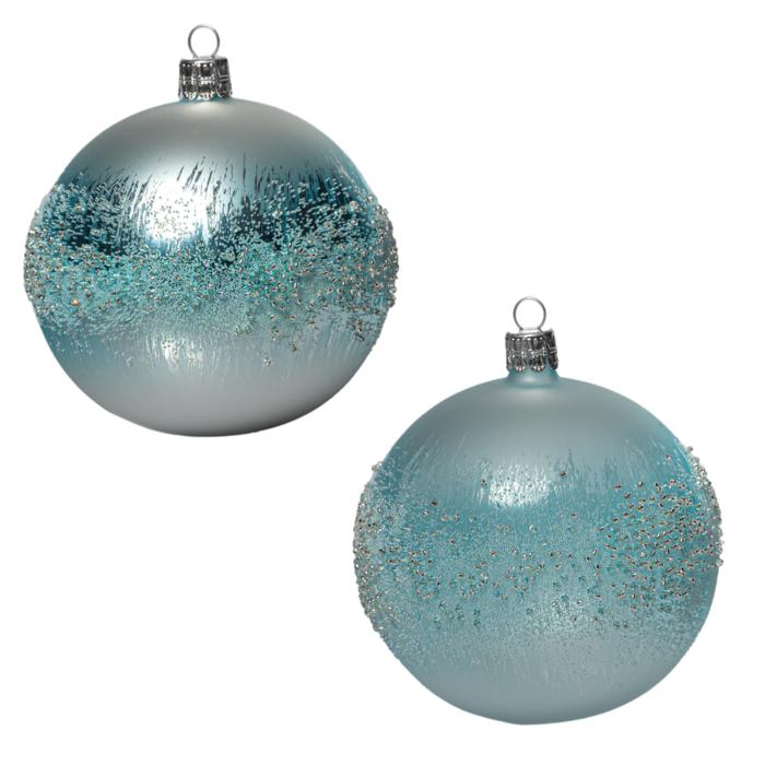 Sada vianočných ozdôb Ľadové kryhy 2 ks