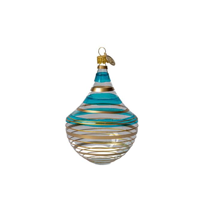 Vianočná ozdoba Secese - fľaša s jemným zlatom - viac farieb