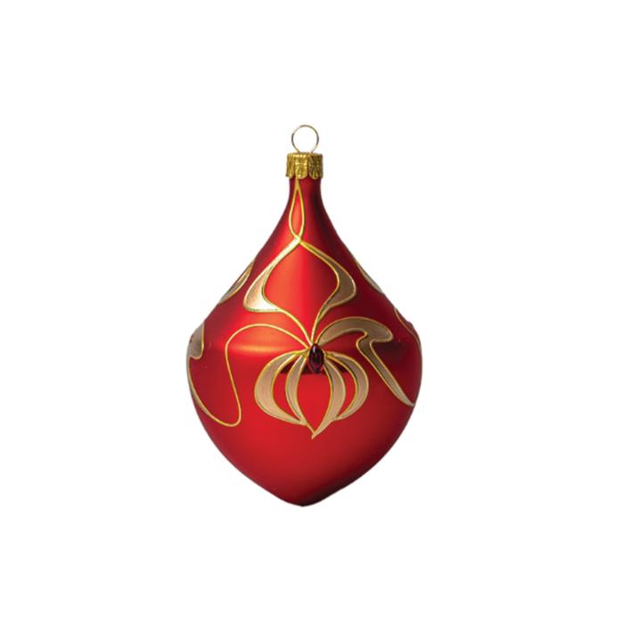 Vianočná dekorácia Secese - brokátová fľaša - viac farieb