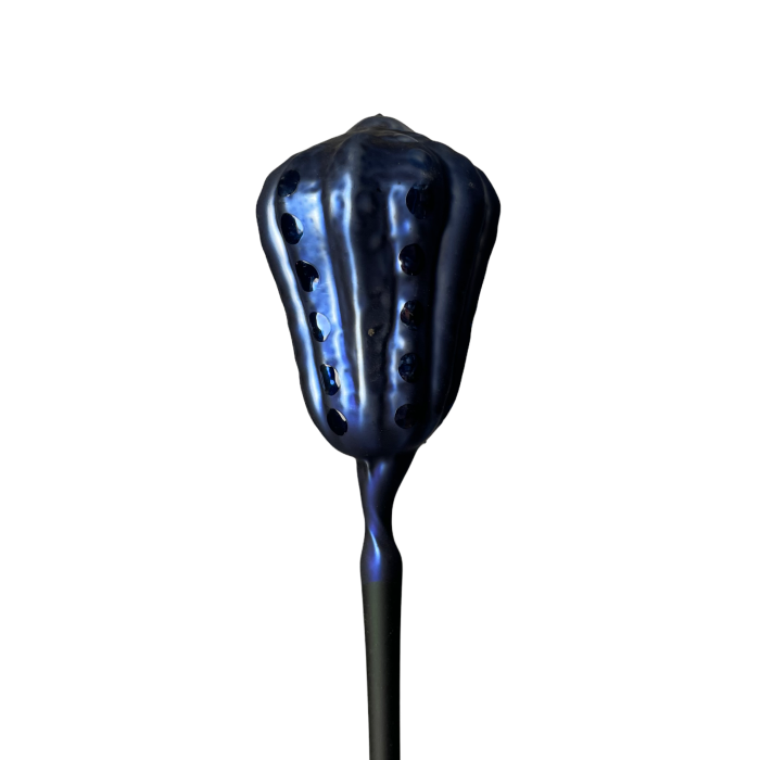 Ozdoba z fúkaného skla modrý zimolez