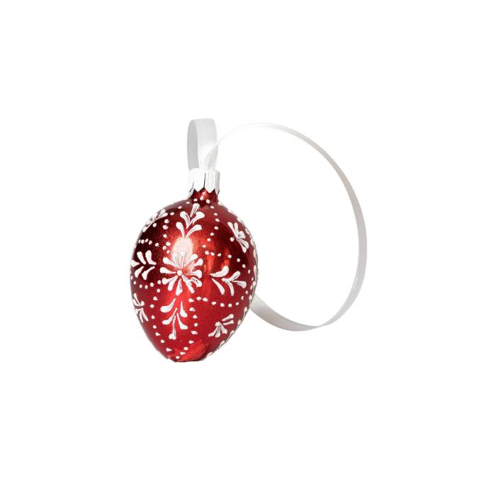 Sklenená ozdoba Veľkonočné vajíčka folklór klasika 1 - viacero farieb