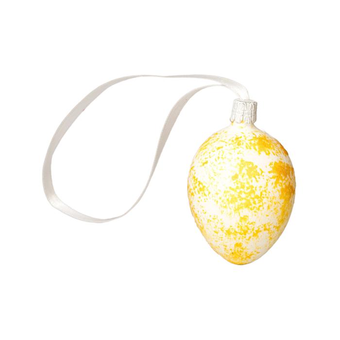 Sklenená ozdoba Veľkonočné vajíčka mramorové - viacero farieb