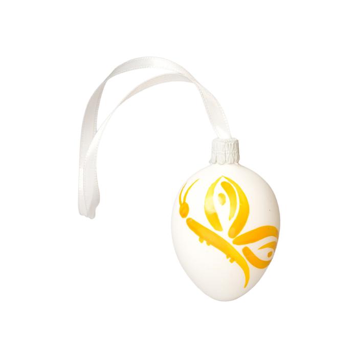Ornament Veľkonočné vajcia motýľ žltá