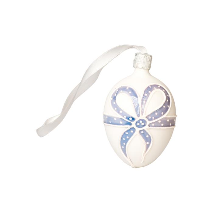 Ornament Veľkonočné vajíčka stuha modrá
