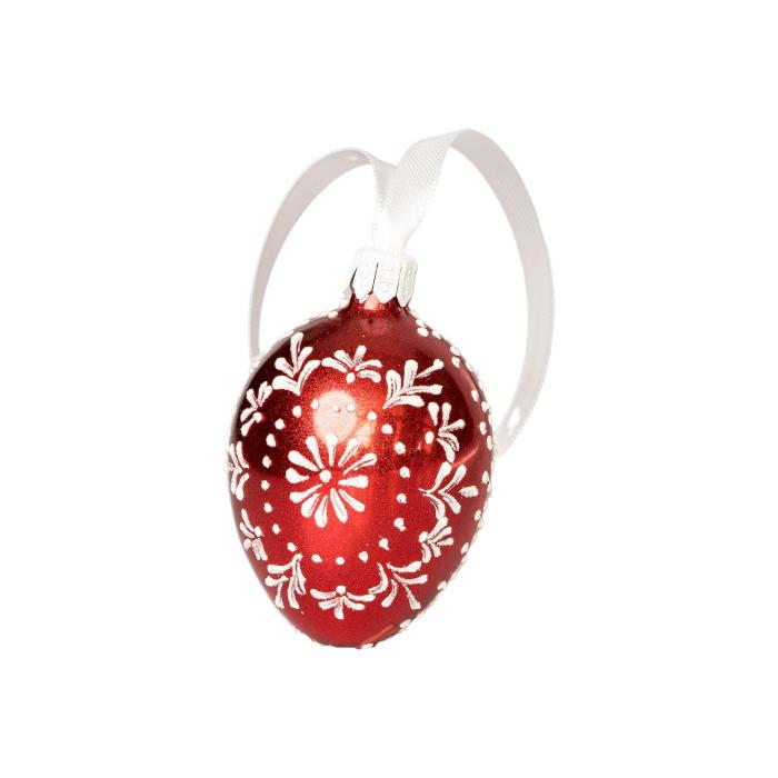 Sklenená ozdoba Veľkonočné vajíčka folklór klasika 2 - viacero farieb