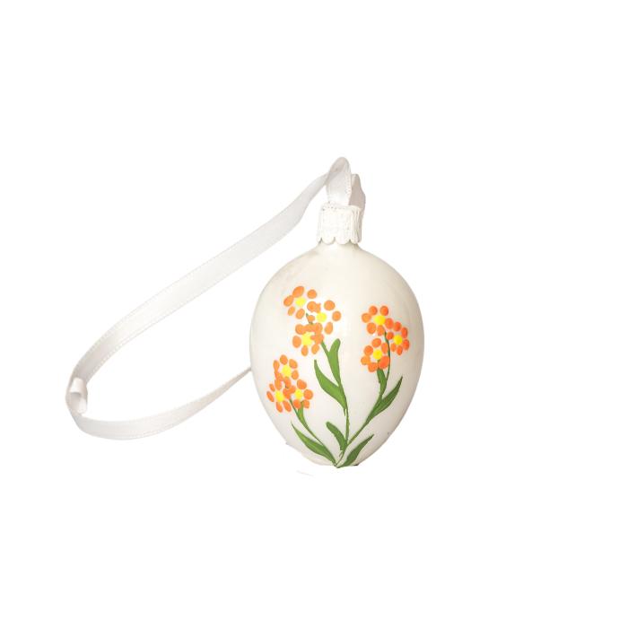 Ornament Veľkonočné vajíčka jarná kvetina oranžová