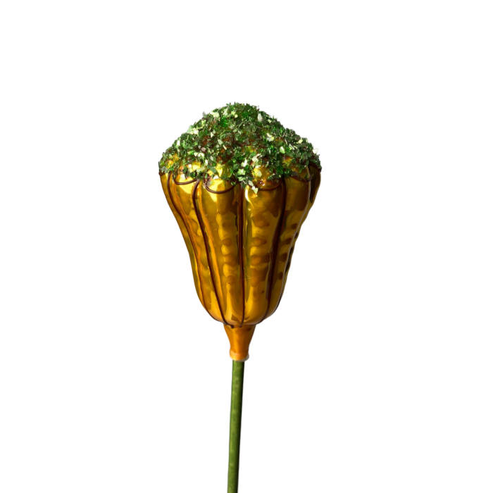 Fúkaný sklenený ornament dvojfarebná aureola