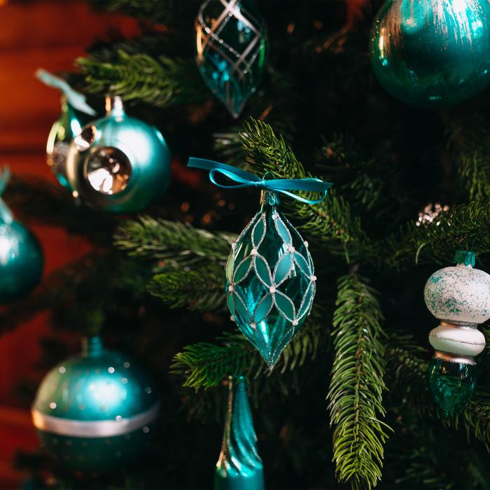 Veľká sada vianočných ozdôb Tiffany Nobless Baubles, 49 ks