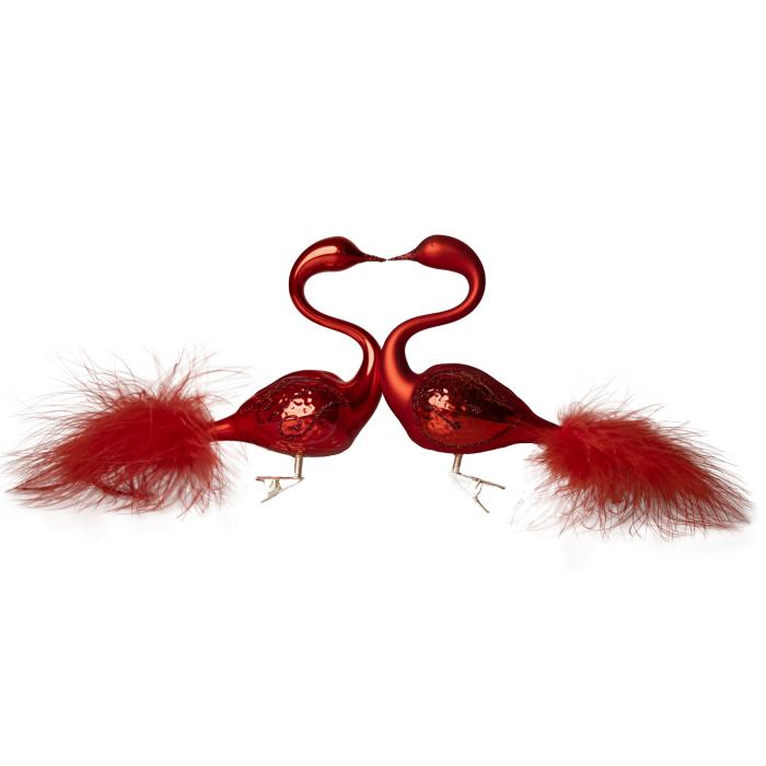 Pár červených labutí