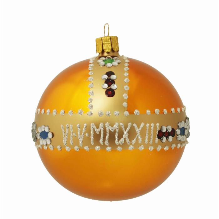 Korunovačná guľa s priemerom 8 cm, 1 ks