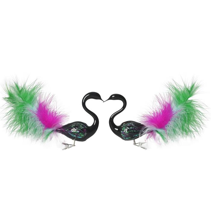 Pár dúhových labutí