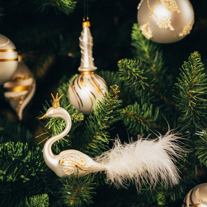 Bielo-zlatý adventný kalendár