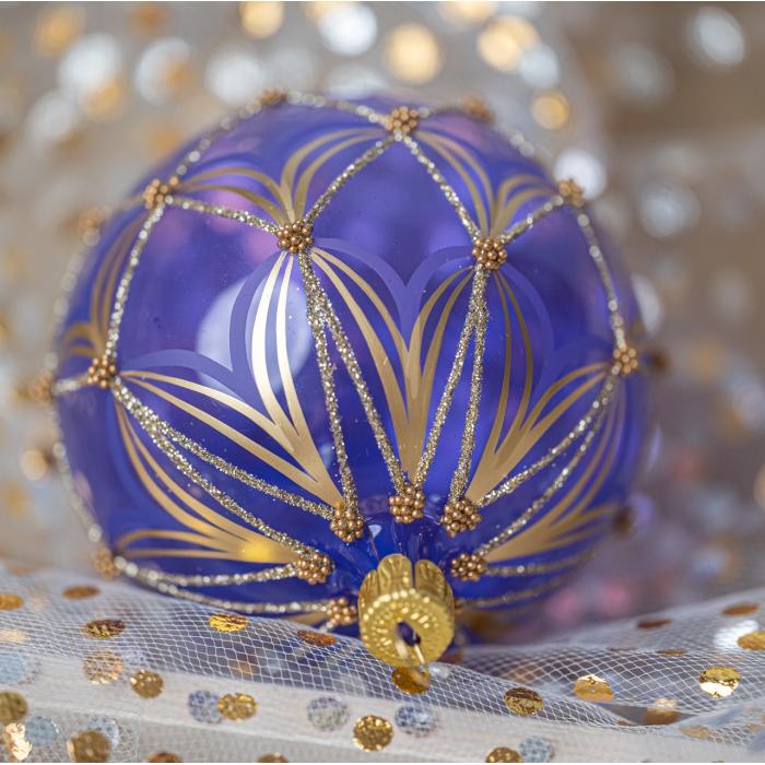 Sada vianočných dekorácií Secese: Flakóny so závesom, 6 ks