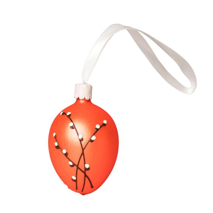 Sklenené ozdoby - jarná sada vajíčok, 4 ks