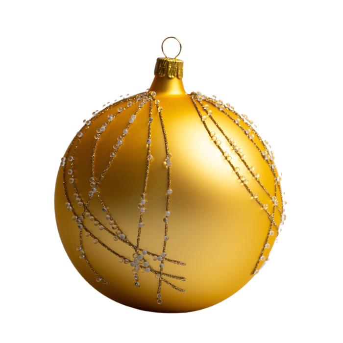 Sklenené vianočné ozdoby základné Sunshine - Sunshine veľké gule, 4 ks