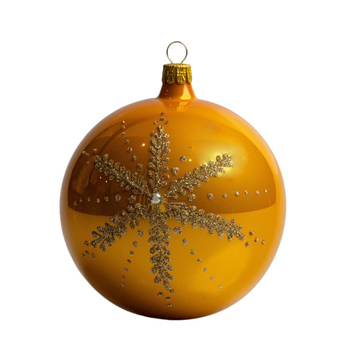 Sklenené vianočné ozdoby základné Sunshine - Sunshine veľké gule, 4 ks
