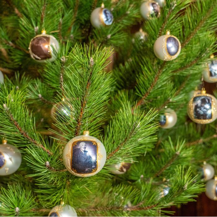 Vianočná sklenená ozdoba s fotografiou - bez dekorácie, 1 ks