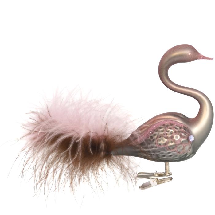 Labutí pár v striebornej farbe