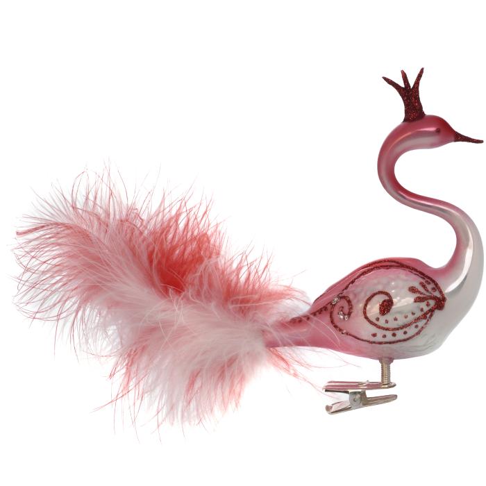 Pár labutí červenej a bielej farby