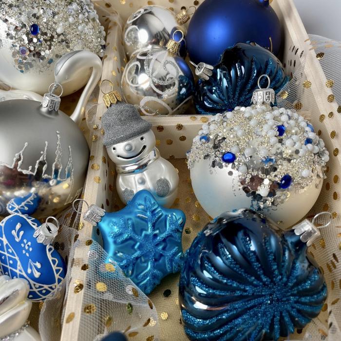 PUPPET - Ozdoby na celý vianočný stromček (cca 110 cm) - Zimná elegancia