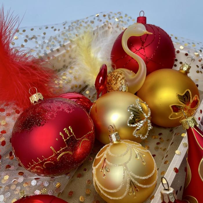 CANDY - ozdoby na celý vianočný stromček (cca 175 cm) - teplá tradícia