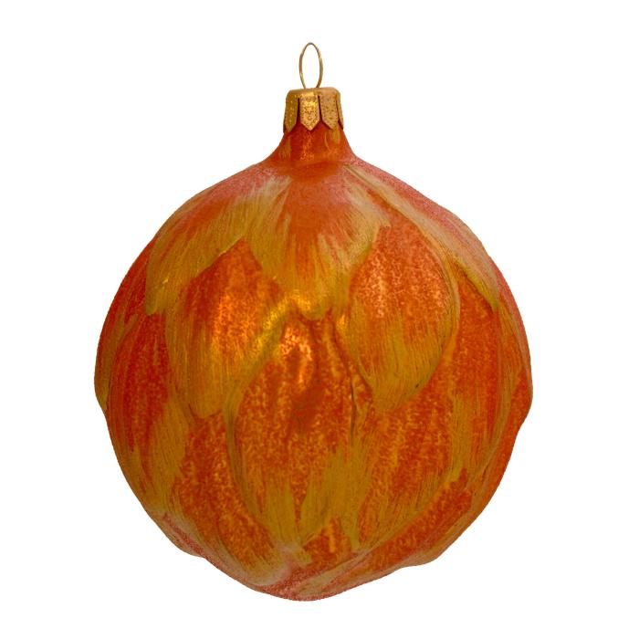 Sada vianočných dekorácií secesné artičoky so zlatom, 6 ks