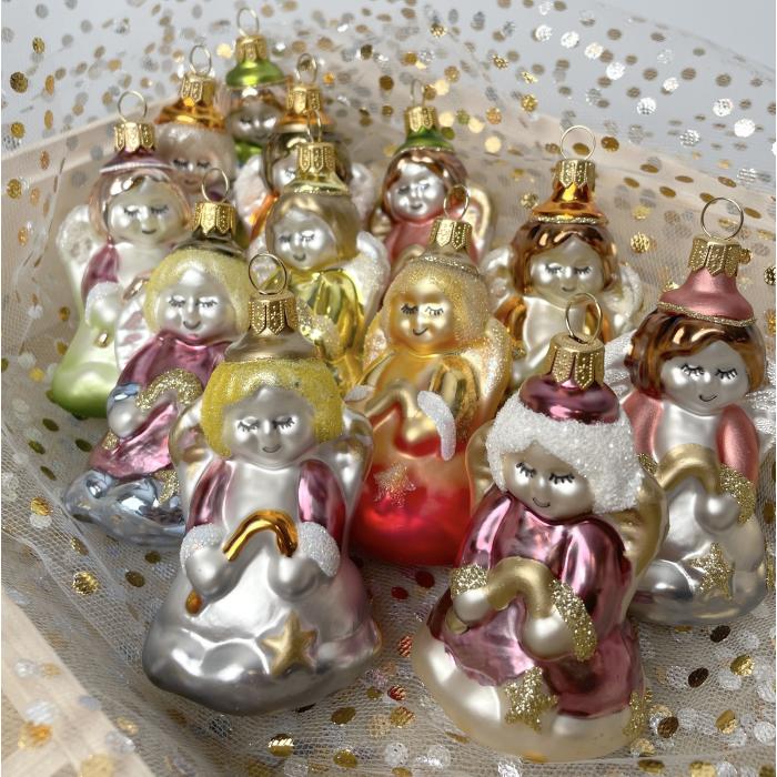 Andelská sada adventných dekorácií, 12 kusov